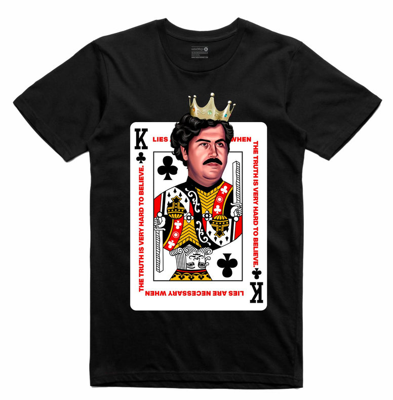 Streetwear on Demand DECK OF CARDS PABLO TEE BLACK