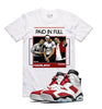 Retro Kings AJ6 CARMINE PAIN IN FULL TEE WHITE