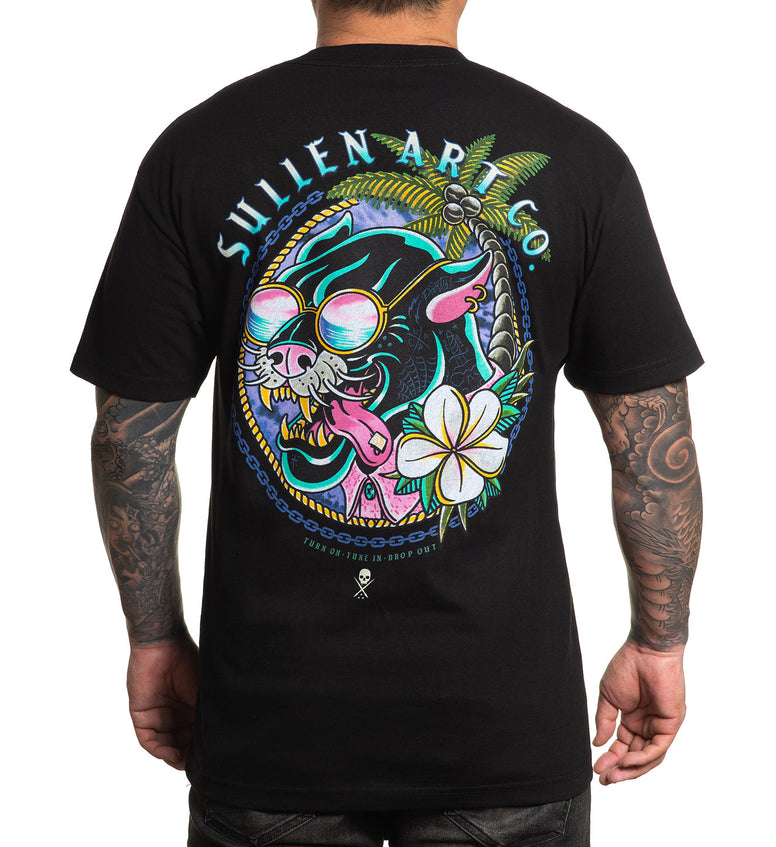 SULLEN PARTY PROWLER TEE SHIRT BLACK