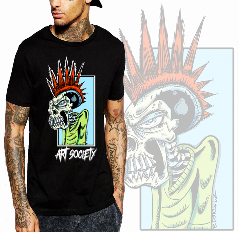 Art Society MISCREANT TEE BLACK