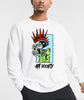 Art Society MISCREANT CREW SWEATSHIRT WHITE