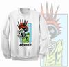 Art Society MISCREANT CREW SWEATSHIRT WHITE