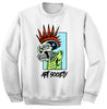 Art Society MISCREANT CREW SWEATSHIRT WHITE