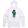Streetwear on Demand PABLO BEAR HOODIE WHITE