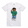 Streetwear on Demand BEAR PABLO TEE WHITE
