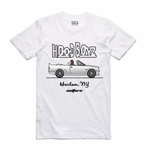 Streetwear on Demand CULTURE PAID IN FULL HOOD BOYZ TEE WHITE