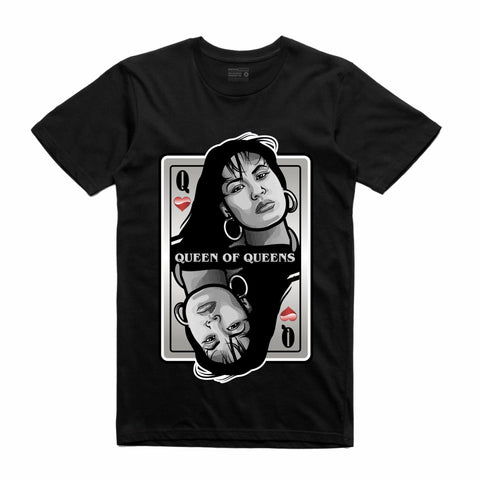 Streetwear on Demand QUEEN OF QUEENS SELINA TEE BLACK