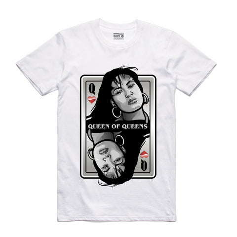 Streetwear on Demand QUEEN OF QUEENS SELINA TEE WHITE