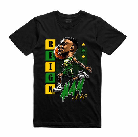 Streetwear on Demand CARICATURE REIGN MAN TEE BLACK