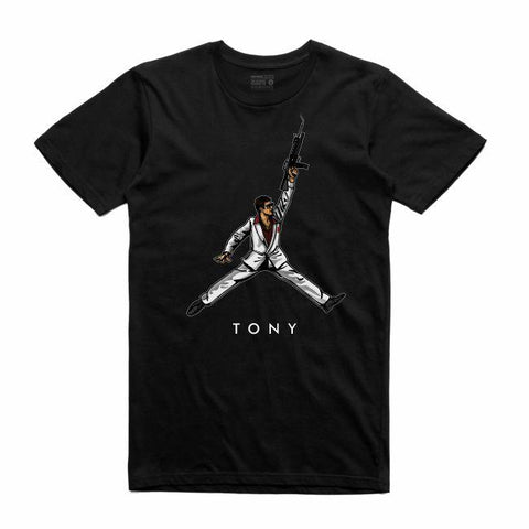 Streetwear on Demand JMPMN SCARFACE TEE BLACK
