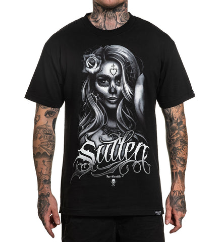 SULLEN GENTILE TEE SHIRT BLACK