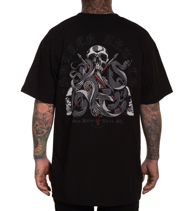 SULLEN ONCE BITTEN TEE SHIRT BLACK