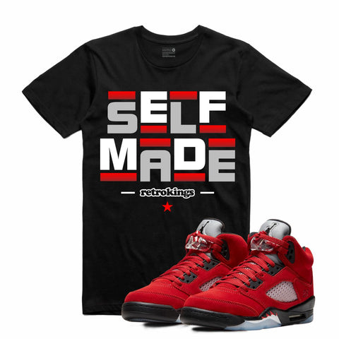 Retro Kings AJ5 TORO BRAVO SELF MADE TEE BLACK