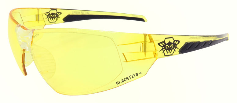 BLACK FLYS SPARXX FLY TOO SAFETY SUNGLASSES YELLOW