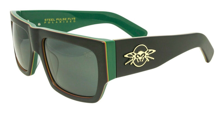 BLACK FLYS x STEEL PULSE SUNGLASSES MATTE BLACK POLARIZED