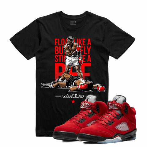 Retro Kings AJ5 TORO BRAVO STING LIKE A BEE TEE BLACK