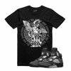 Retro Kings AJ5 ANTHRACITE ST MICHAEL TEE BLACK