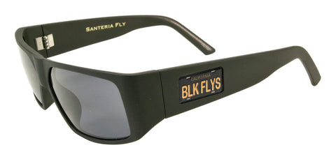 BLACK FLYS SANTERIA CALI PLATE SUNGLASSES MATTE BLACK