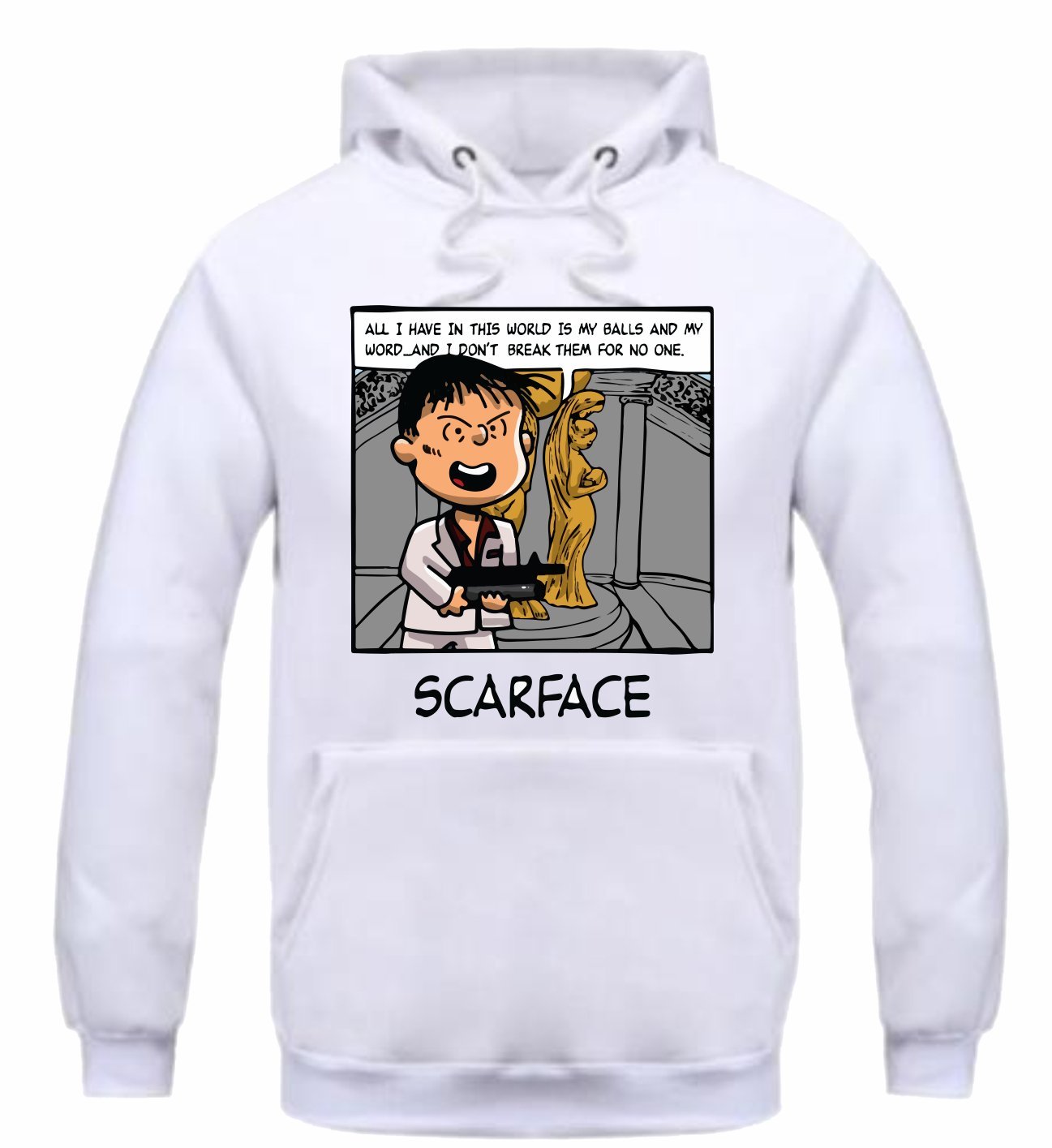 Grey/Scarface Hoodie - Men Streetwear – Nick V