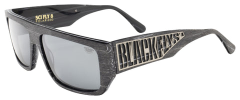 BLACK FLYS SCI FLY 8 SUNGLASSES POLARIZED GREY WOOD