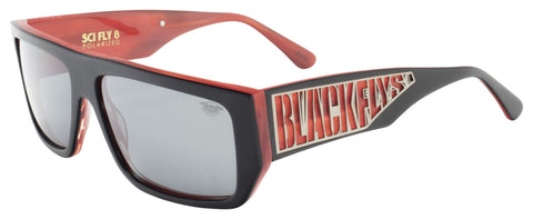 BLACK FLYS SCI FLY 8 SUNGLASSES POLARIZED MATTE BLACK / RED