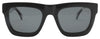 BLACK FLYS SCUMMY BANDITO SUNGLASSES SHINY BLACK POLARIZED SMOKE LENS