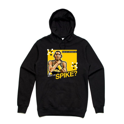 Streetwear on Demand SPIKE 8 BIT HOODIE BLACK