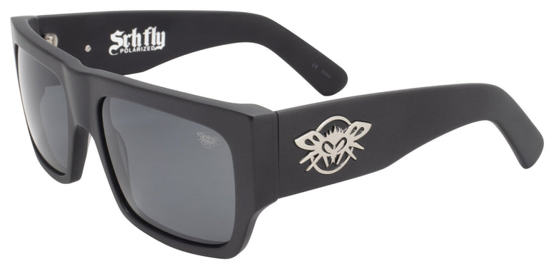 BLACK FLYS x SRH CASINO FLYS SUNGLASSES MATTE BLACK POLARIZED
