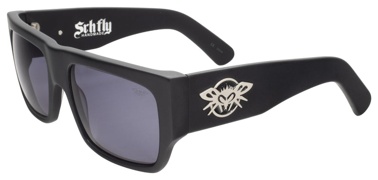 BLACK FLYS x SRH CASINO FLYS SUNGLASSES MATTE BLACK SMOKE LENS