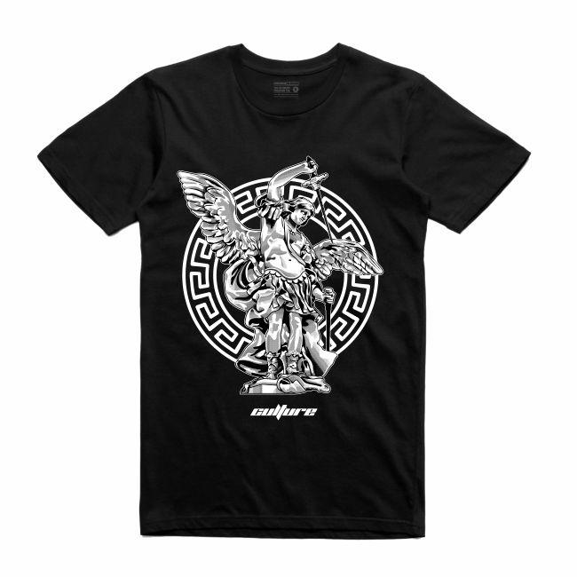 Streetwear on Demand CULTURE ST. MICHAEL TEE BLACK