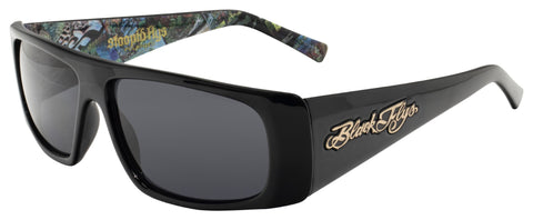 BLACK FLYS x SLIGHTLY STOOPID SUNGLASSES SHINY BLACK POLARIZED