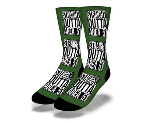 SAVVY SOX STRAIGHT OUTTA AREA 51 SOCKS