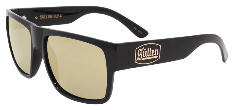 BLACK FLYS X SULLEN FLY 4 SUNGLASSES SHINY BLACK GOLD FLASH