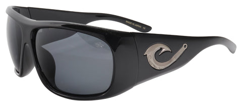 BLACK FLYS TAHITIAN HOOKER SHINY BLACK POLARIZED SMOKE