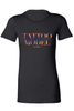 InkAddict WOMENS TATTOO MODEL SLIM FIT TEE BLACK / CHROMA