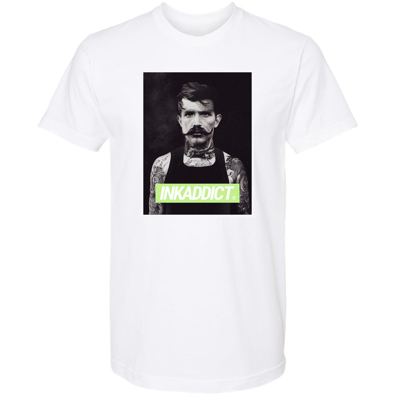 InkAddict TATTOOED MAN WHITE Tee