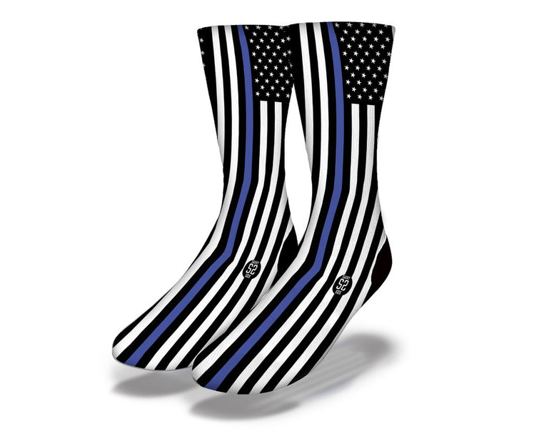 SAVVY SOX THIN BLUE LINE 1 SOCKS