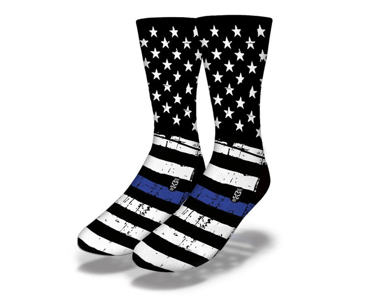 SAVVY SOX THIN BLUE LINE 2 SOCKS