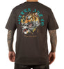 SULLEN TIGER BADGE TEE SHIRT VINTAGE BLACK