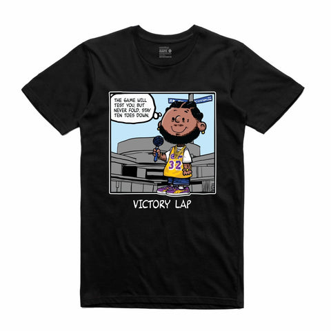 Streetwear on Demand PNUTS VICTORY LAP TEE BLACK