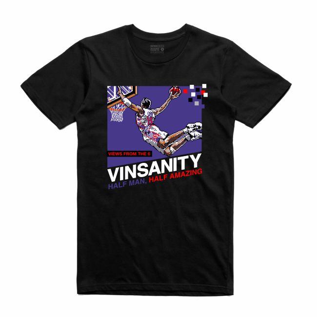 Streetwear on Demand 8 BIT VINSANITY TEE BLACK