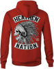 HEATHEN CHIEF HOODIE RED