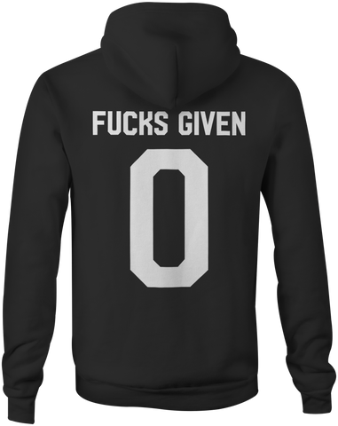 HEATHEN F'S GIVEN 0 HOODIE BLACK