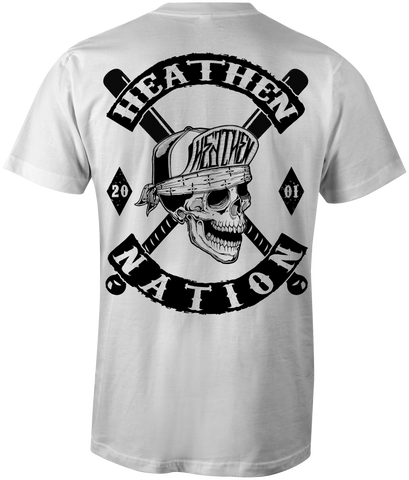 HEATHEN NATION TEE SHIRT WHITE