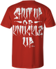 HEATHEN KNUCKLE UP TEE SHIRT RED