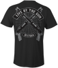 HEATHEN LIVE BY THE GUN TEE SHIRT BLACK