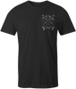 HEATHEN LIVE BY THE GUN TEE SHIRT BLACK