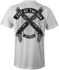 HEATHEN LIVE BY THE GUN TEE SHIRT WHITE