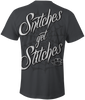 HEATHEN SNITCHES GET STITCHES TEE SHIRT CHARCOAL