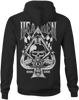 HEATHEN SPADE ZIP HOODIE BLACK